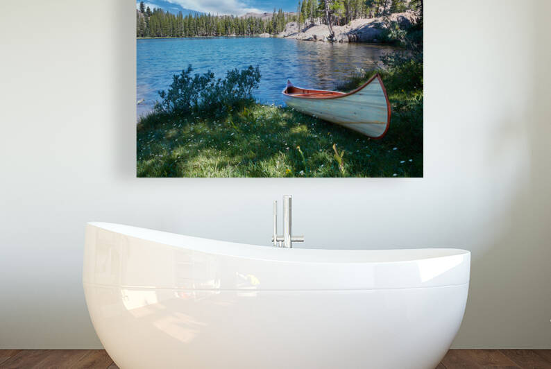 Canoe in Lake Tahoe by Images By Jon Evan