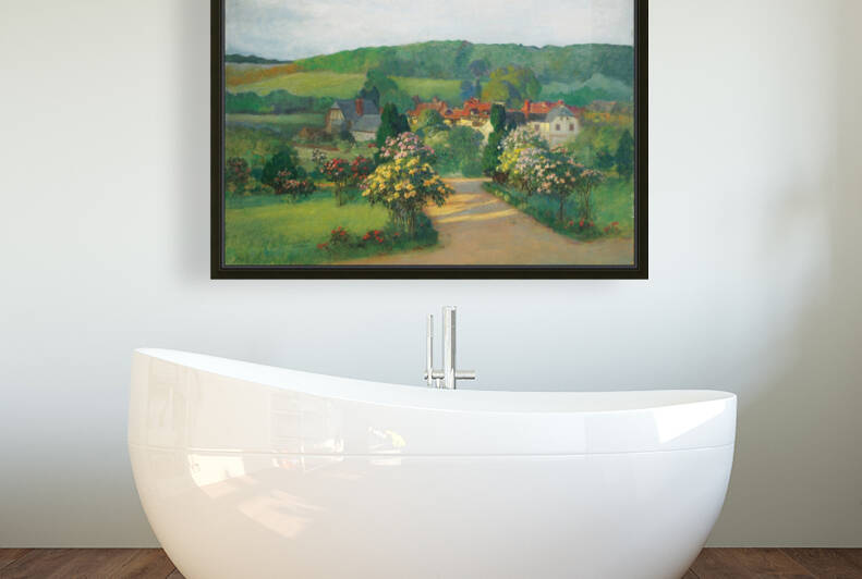 Frederick A Bridgman  Jardin fleuri by TOPARTGALLERY