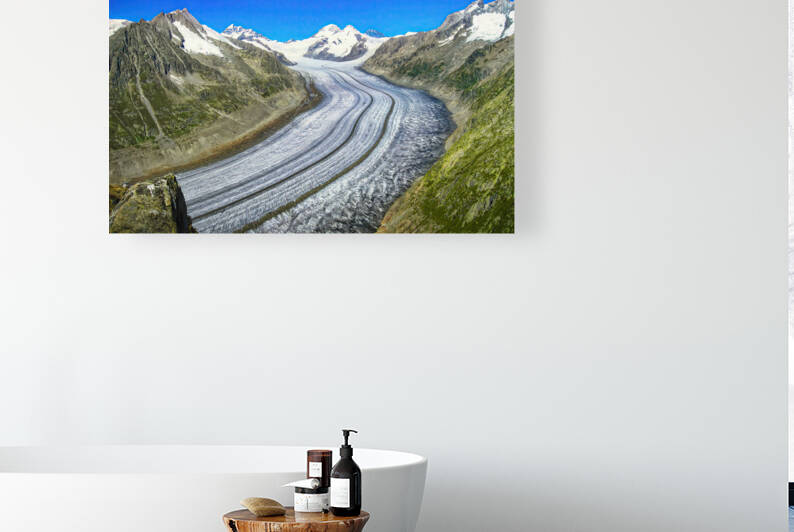 Majestic Aletsch Glacier View - N0708-129-ORT-2 by JordiCarrio