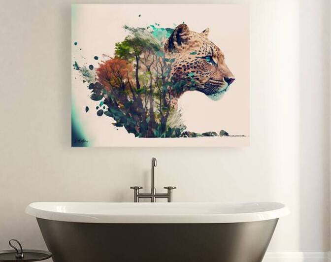 Watercolor Jaguar by Susanne McMillan Art