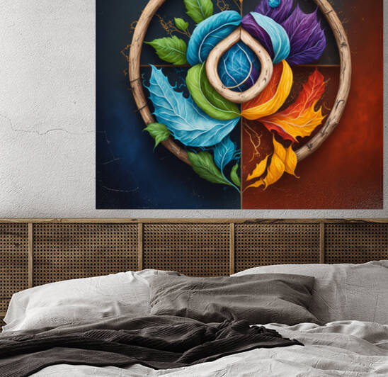 A colorful image of the four element by Sanisense Concept