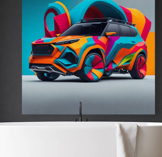 Pop art car design by Sanisense Concept