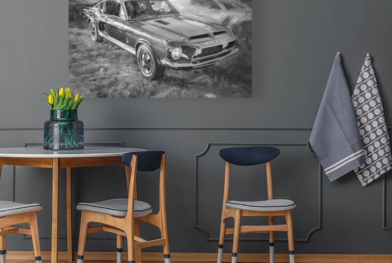 1967 Red Ford Shelby Mustang GT350  1 by Rich Franco