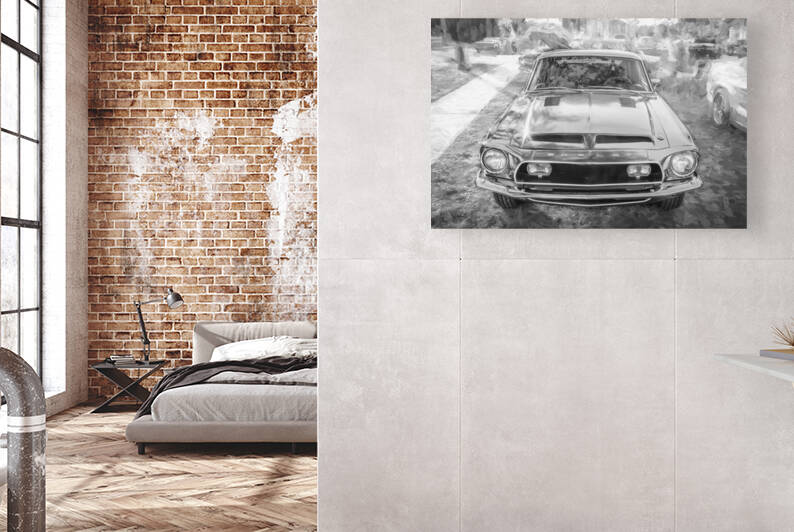 1967 Red Ford Shelby Mustang GT350  3 by Rich Franco