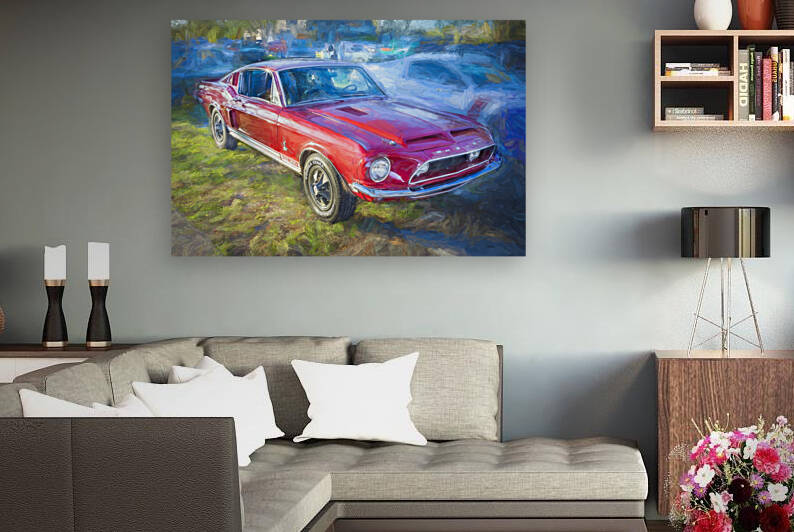 1967 Red Ford Shelby Mustang GT350  5 by Rich Franco