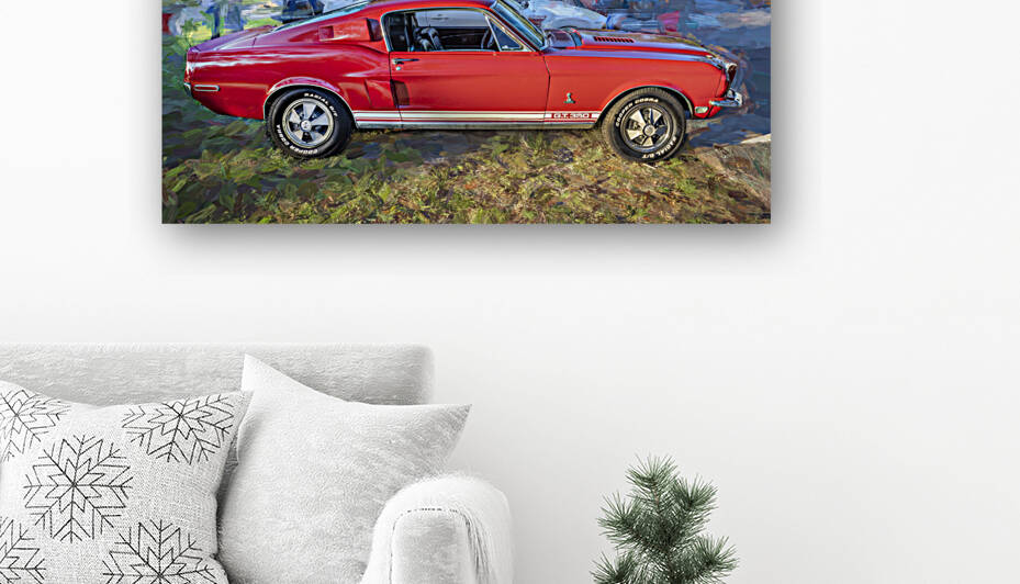 1967 Red Ford Shelby Mustang GT350  9 by Rich Franco