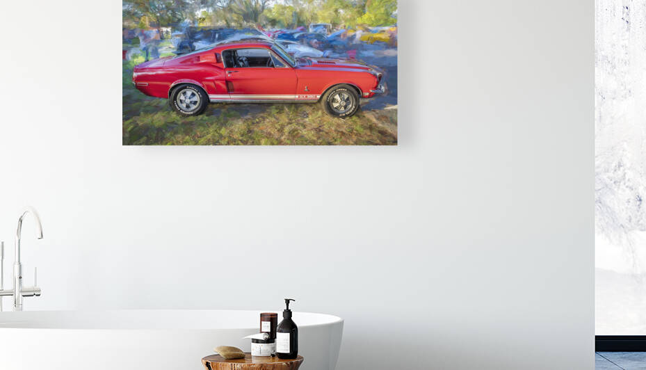 1967 Red Ford Shelby Mustang GT350  10 by Rich Franco