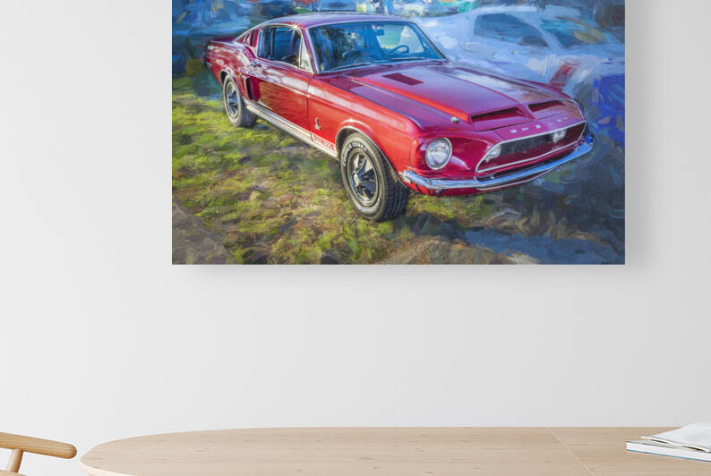 1967 Red Ford Shelby Mustang GT350  12 by Rich Franco