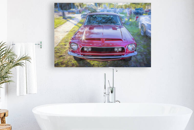 1967 Red Ford Shelby Mustang GT350  13 by Rich Franco