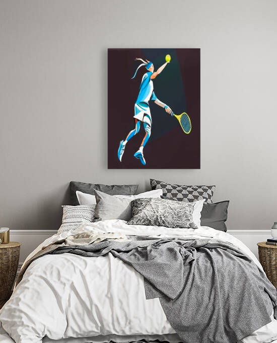 US open tennis player modern painting by Aroness