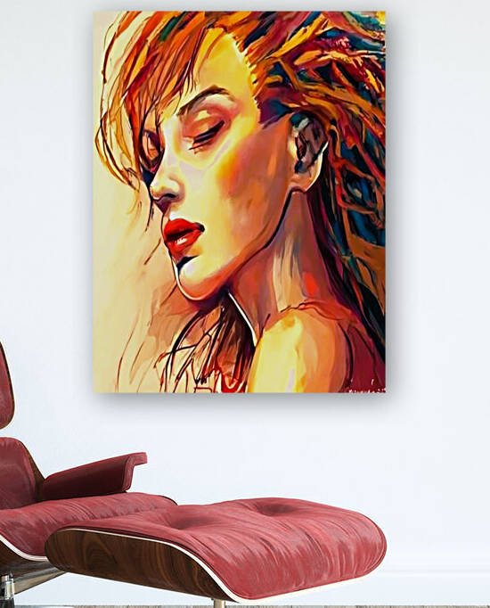 Beautiful face of modern woman by Aroness