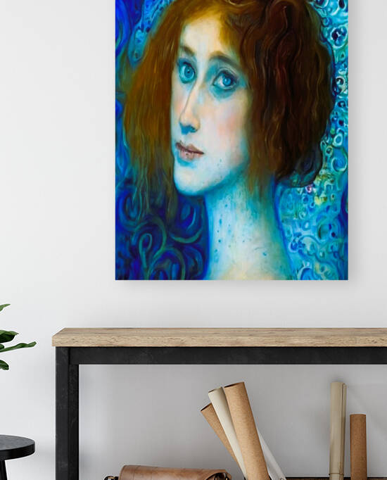 a woman who sees life in blue by Aroness