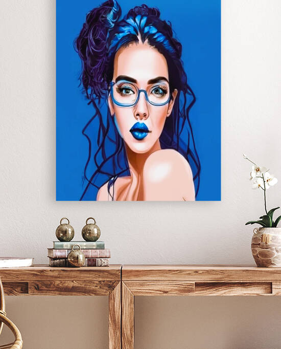 A French woman -Modern  wall art  by Aroness