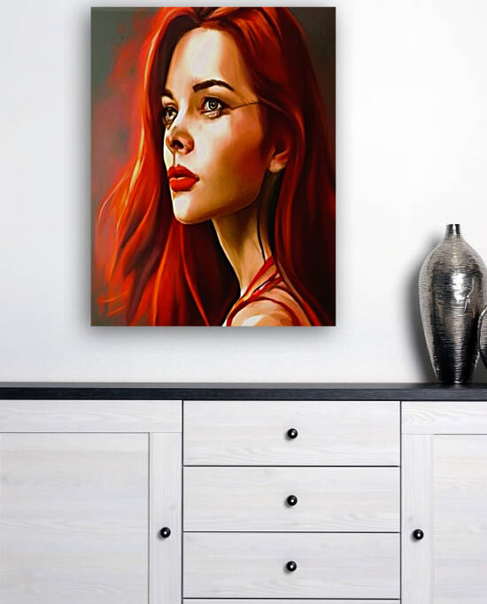 An American businesswoman wall art by Aroness