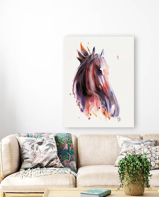 Beautiful horse in training by Aroness