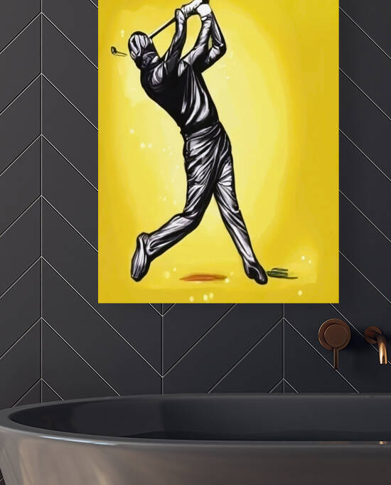 Modern golf player by Aroness