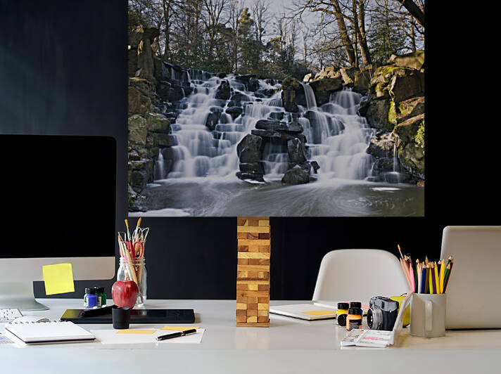 Waterfall at winter by Assaf Frank