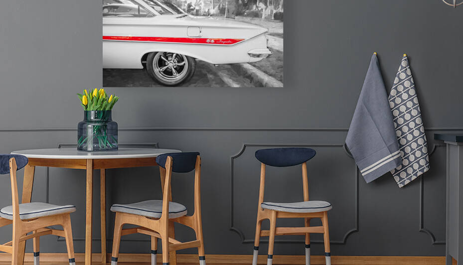 1961 White Chevrolet Impala SS X1 1 by Rich Franco