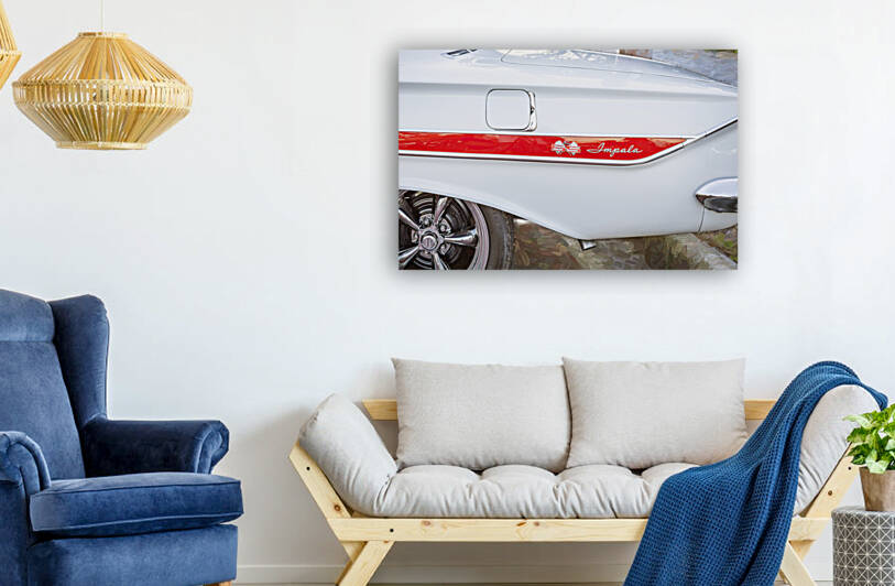 1961 White Chevrolet Impala SS X1 4 by Rich Franco