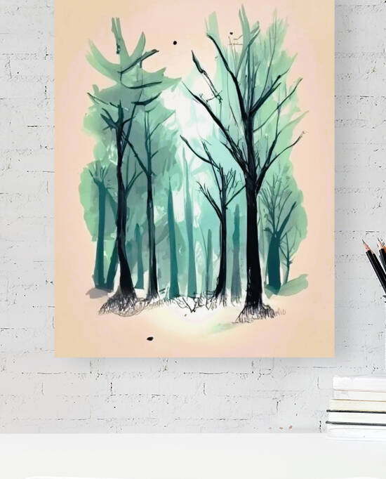 The forest in summer by Aroness