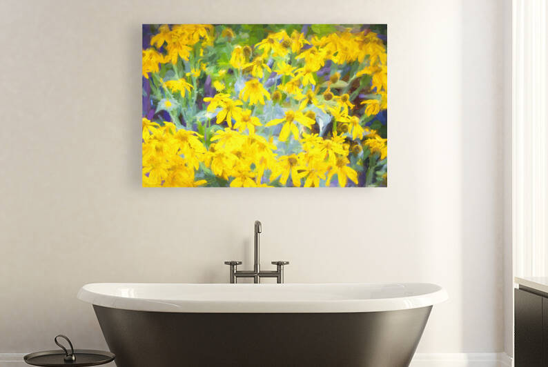 Yellow Coneflowers Echinacea X100  by Rich Franco