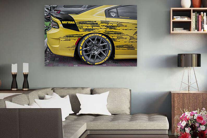 2018 Yellow Dodge Charger Daytona X 5 by Rich Franco