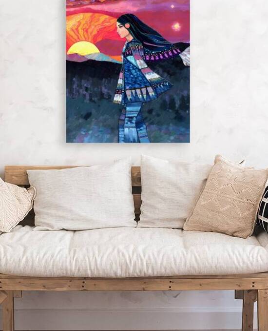 Native American Sunset Woman by Magikheart