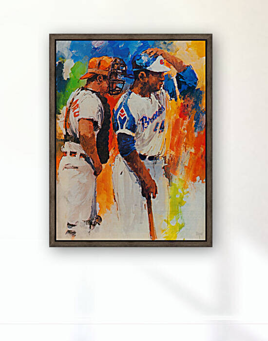 1974 Hank Aaron Art by Wayland Moore by Row One Brand