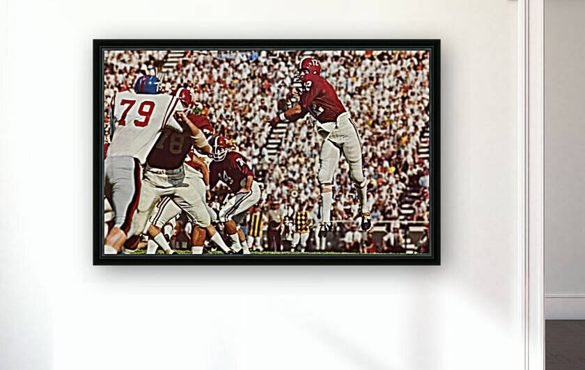 Ken Stabler Alabama Football Art by Row One Brand