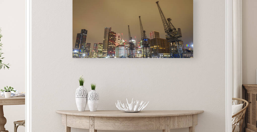 London Skyline at night by Assaf Frank