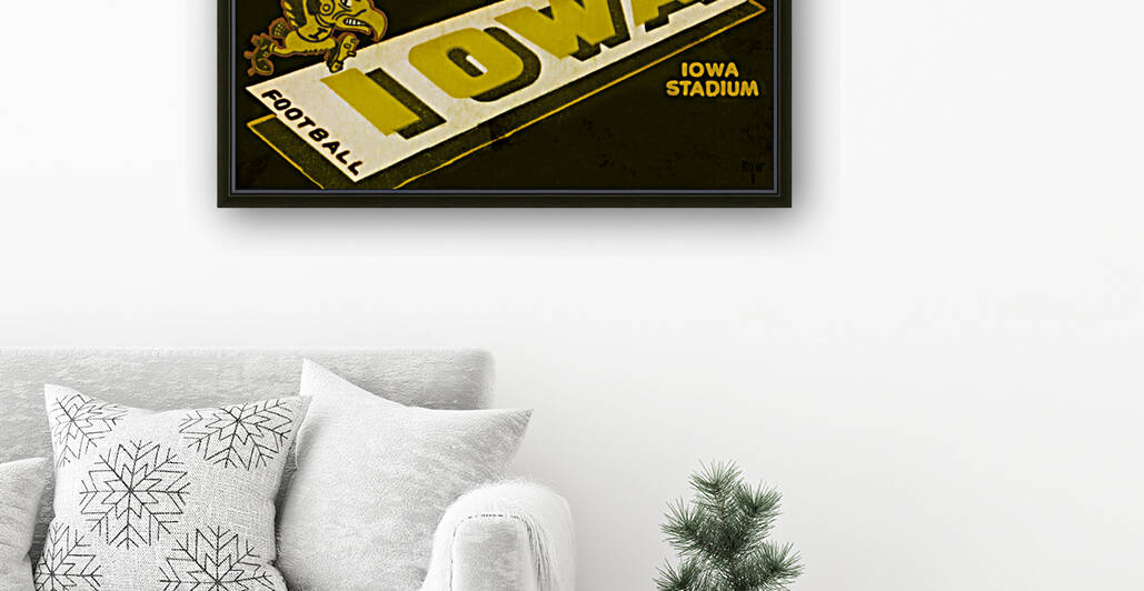 1956 Iowa Football Ticket Remix by Row One Brand