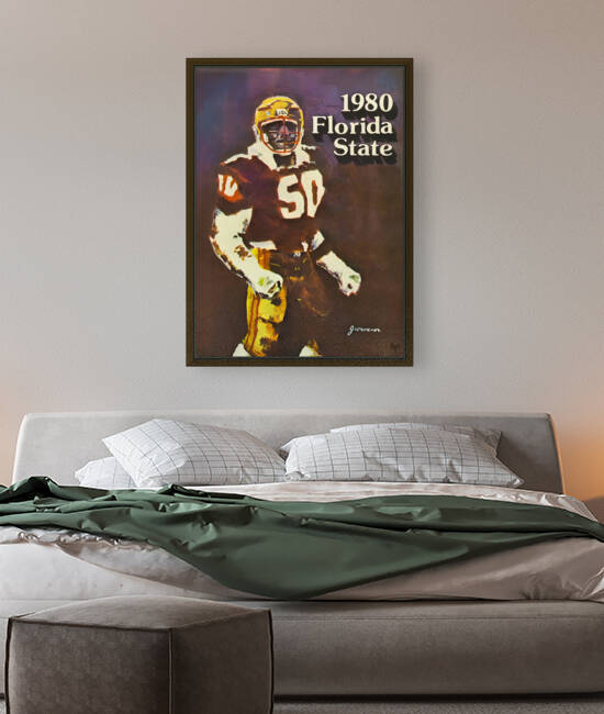 1980 Florida State Seminoles Football Art by Row One Brand