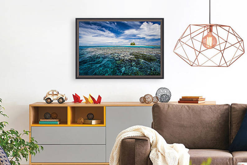 An island that forms part of the marine park, near the Tuvalu mainland; Tuvalu by PacificStock