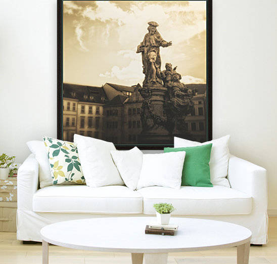 Statues along Karl Bridge; Prague, Czech Republic by PacificStock