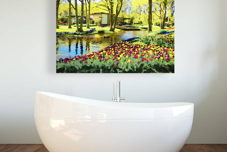 Floral Rainbow - LU2305-1030404-WAT by JordiCarrio