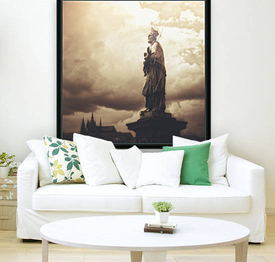 Statue on Karl Bridge; Prague, Czech Republic by PacificStock