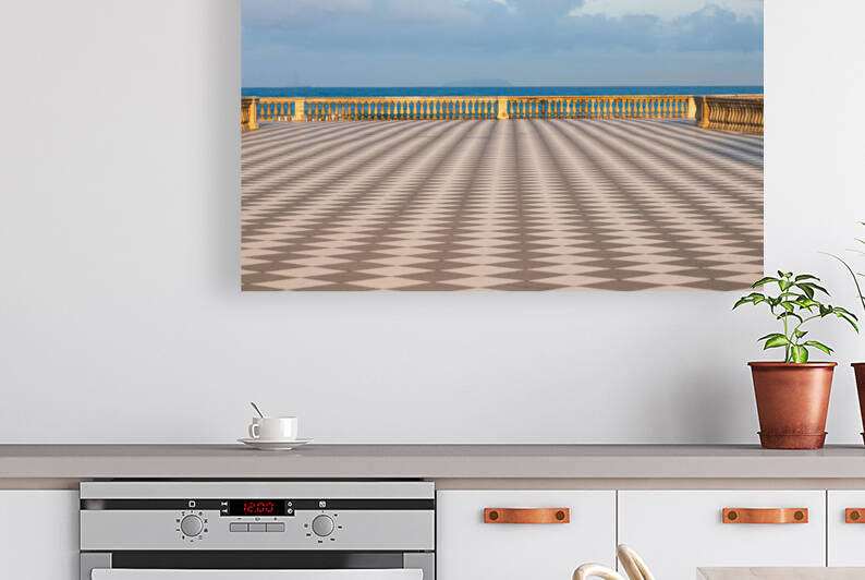 Livorno Italy. Famous Mascagni Terrace - Terrazza Mascagni - wi by Paolo Modena