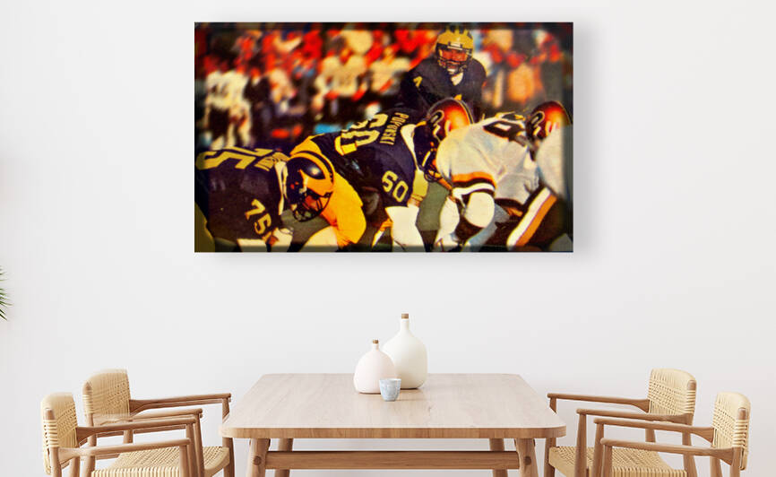 1985 Michigan Football Viewfinder Slide Art by Row One Brand