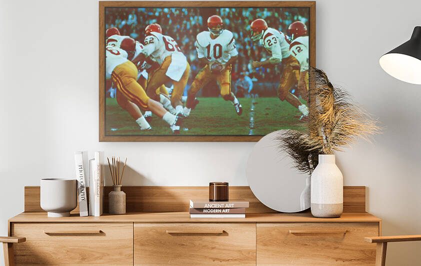 1966 USC Trojans Football Art by Row One Brand