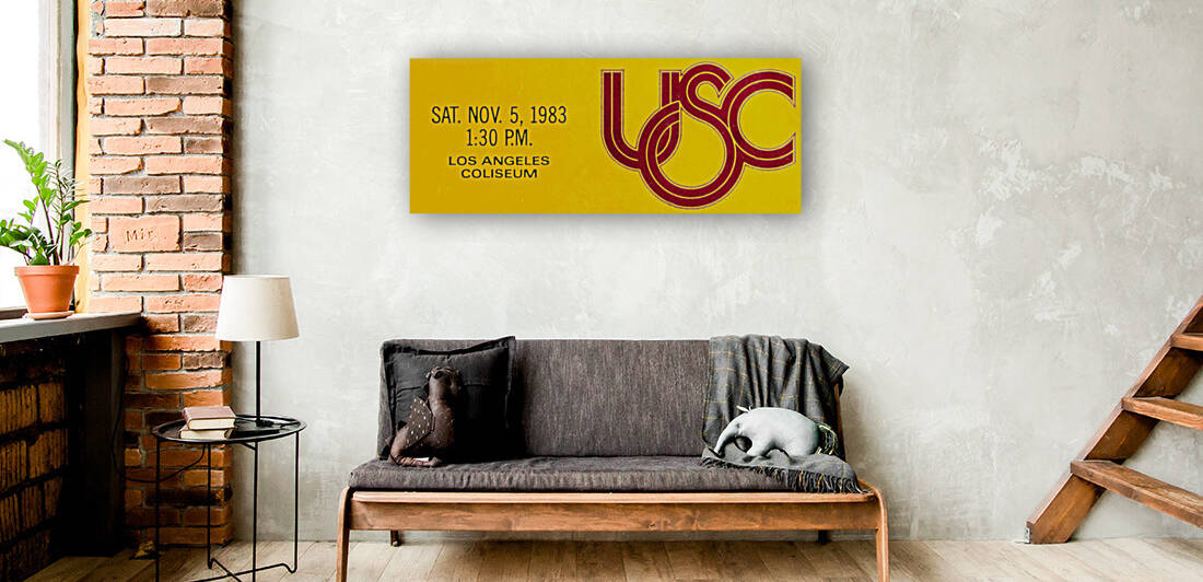 1983 USC Trojans Ticket Remix by Row One Brand