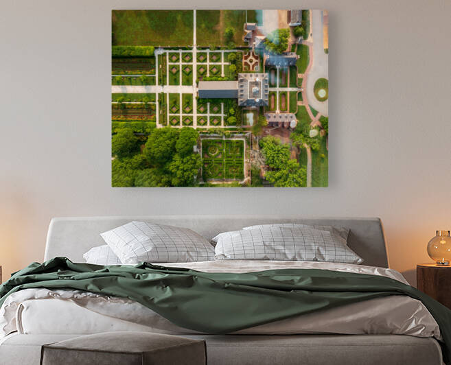 Top down view of Governors Palace in Williamsburg Virginia by Steve Heap