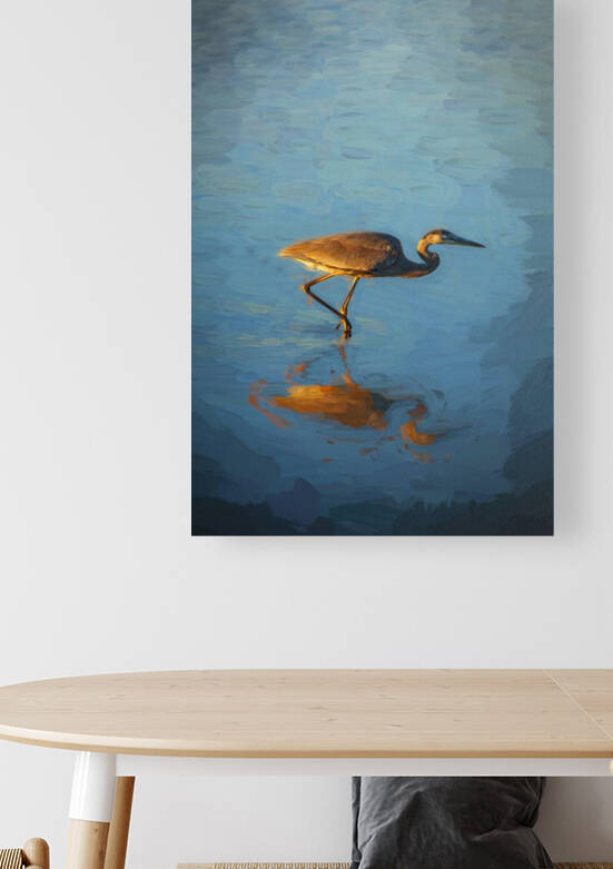 Great Blue Heron Hunting X100 by Rich Franco