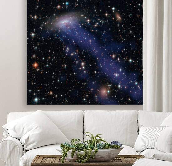 Galaxy ESO 137 001 Visible and X ray by NASA Images