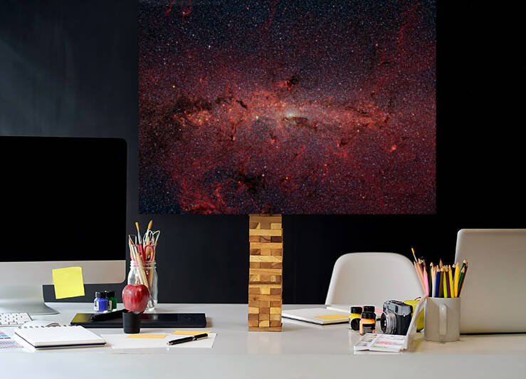 The Galactic Center in Infrared Light by NASA Images