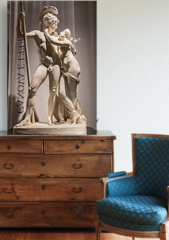 Venus and Mars by Antonio Canova 1816. Concept of love couple by Paolo Modena