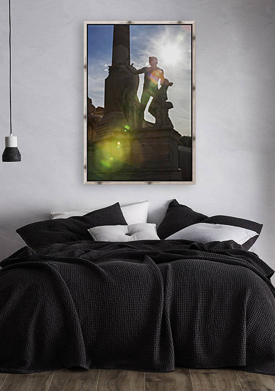 Fontana dei Dioscuri and obelisk in Palazzo del Quirinale; Rome, Italy by PacificStock