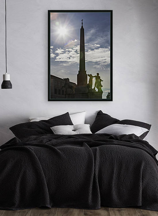 Fontana dei Dioscuri and obelisk in Palazzo del Quirinale; Rome, Italy by PacificStock