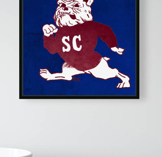 1987 South Carolina State Bulldog Art by Row One Brand