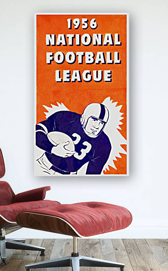 1956 National Football League Art by Row One Brand