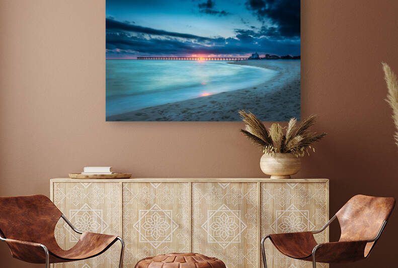 Sunset at the Pier by Photography by Allen Jones